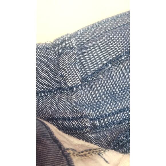 7 for all mankind linen blend cropped jogger pants women's 29 ALTERED - Picture 6 of 10